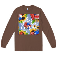 Chestnut patriotic popsicle Long Sleeve Tee - BundleAndBundleShop