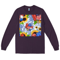 Plum patriotic popsicle Long Sleeve Tee - BundleAndBundleShop