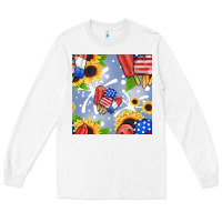 White patriotic popsicle Long Sleeve Tee - BundleAndBundleShop