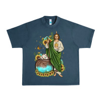 Midnight Navy san judas coffee cup sunflower Urban Heavy Tee - JahusDesignShop