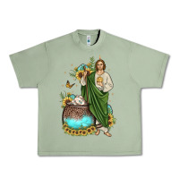 Oil Green san judas coffee cup sunflower Urban Heavy Tee - JahusDesignShop