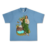 Pebble Blue san judas coffee cup sunflower Urban Heavy Tee - JahusDesignShop
