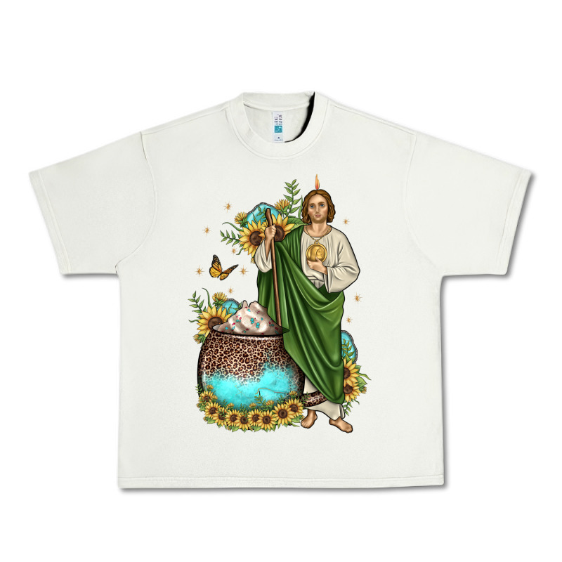 San Judas Coffee Cup Sunflower Urban Heavy Tee by JahusDesignShop | Teevron