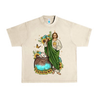 Sandshell san judas coffee cup sunflower Urban Heavy Tee - JahusDesignShop