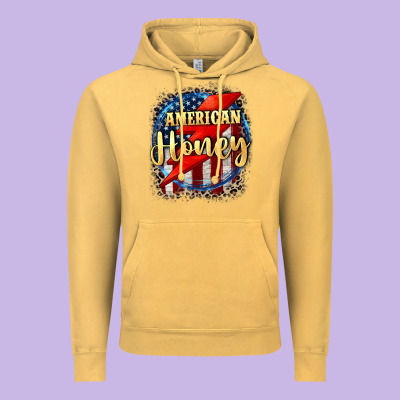 American Honey 4th Of July Vintage Hoodie Designed By Cowgirlartshop