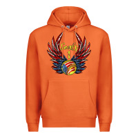 Carrot angel wings softball Premium Hoodie - Jasminsmagicworld
