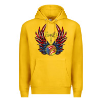 Lemon angel wings softball Premium Hoodie - Jasminsmagicworld