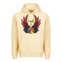 Pina Colada angel wings softball Premium Hoodie - Jasminsmagicworld