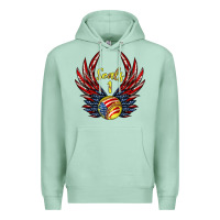 Seafoam angel wings softball Premium Hoodie - Jasminsmagicworld