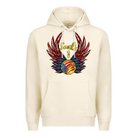 Tofu angel wings softball Premium Hoodie - Jasminsmagicworld
