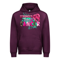 Mauve Wine Stronger than Cancer Urban Hoodie - HowdyJamesFarm