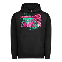 Pigment Black Stronger than Cancer Urban Hoodie - HowdyJamesFarm