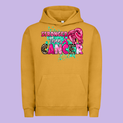 Stronger Than Cancer Urban Hoodie Designed By Howdyjamesfarm