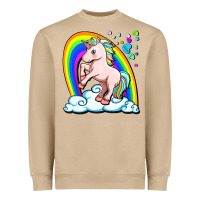 Mushroom cute unicorn with rainbow Heavyweight Sweatshirt - FaDigitalArtStudio