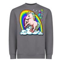 Storm cute unicorn with rainbow Heavyweight Sweatshirt - FaDigitalArtStudio