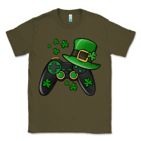 Army Green St Patricks Day Gamer Classic Tee - Jasminsmagicworld