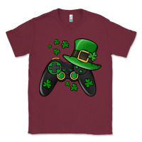 Burgundy St Patricks Day Gamer Classic Tee - Jasminsmagicworld