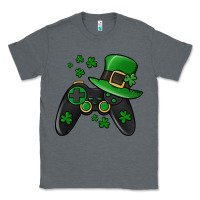Charcoal Heather St Patricks Day Gamer Classic Tee - Jasminsmagicworld