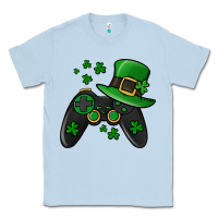 Dusty Blue St Patricks Day Gamer Classic Tee - Jasminsmagicworld