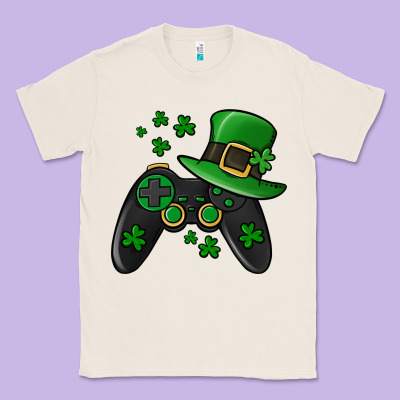 St Patricks Day Gamer Classic Tee Designed By Jasminsmagicworld