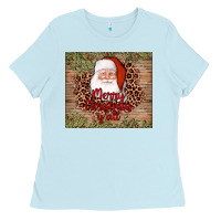 Baby Blue santa merry christmas y'all Ladies Tee - AdoDesignShop