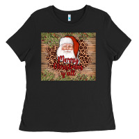 Black santa merry christmas y'all Ladies Tee - AdoDesignShop