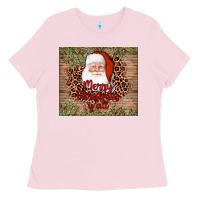 Bubblegum Pink santa merry christmas y'all Ladies Tee - AdoDesignShop