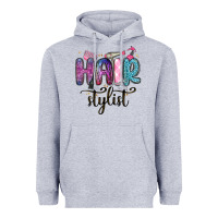 Heather Grey hair stylist Heavyweight Hoodie - MaliasSmallBusiness