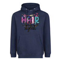Navy hair stylist Heavyweight Hoodie - MaliasSmallBusiness