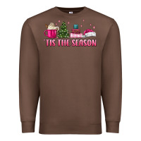 Chestnut tis the season pink christmas Premium Sweatshirt - MaliasSmallBusiness