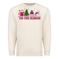 Sandshell tis the season pink christmas Premium Sweatshirt - MaliasSmallBusiness
