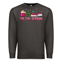 Smoke tis the season pink christmas Premium Sweatshirt - MaliasSmallBusiness