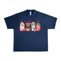 Navy pink Christmas coffee Urban Heavy Tee - JahusDesignShop