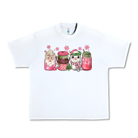 White pink Christmas coffee Urban Heavy Tee - JahusDesignShop
