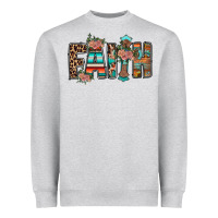 Heather Grey faith Heavyweight Sweatshirt - RacoonDesign