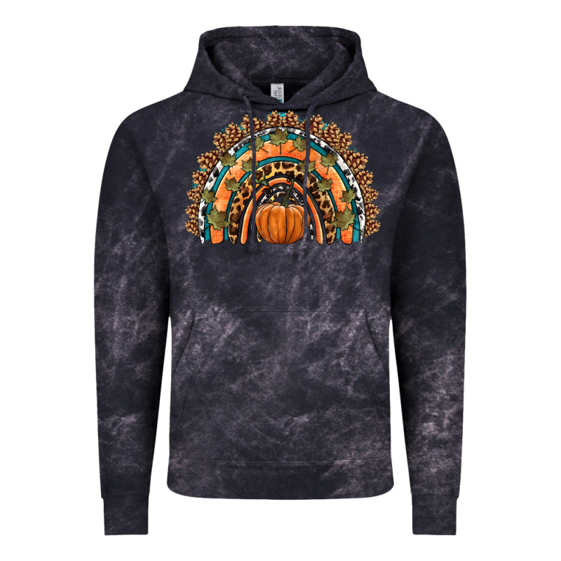 Fall Pumpkin Rainbow Vintage Hoodie by HRA Design Shop | Teevron