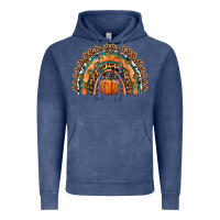Vintage Denim fall pumpkin rainbow Vintage Hoodie - HRA Design Shop