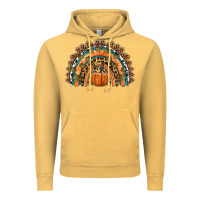 Vintage Mustard fall pumpkin rainbow Vintage Hoodie - HRA Design Shop
