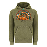 Vintage Olive fall pumpkin rainbow Vintage Hoodie - HRA Design Shop