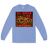 Colony Blue el amor se comparte with churros Long Sleeve Tee - AdoDesignShop