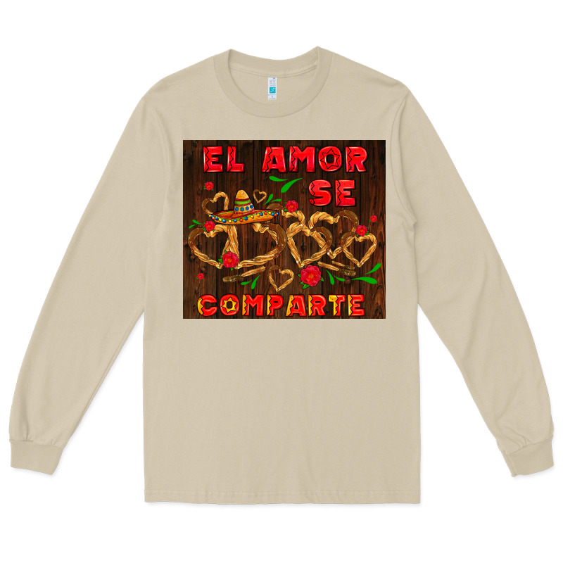 El Amor Se Comparte With Churros Long Sleeve Tee by AdoDesignShop | Teevron