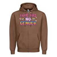 Chestnut love no gender Zipper Hoodie - MaliasSmallBusiness