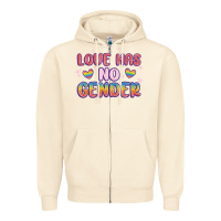 Sandshell love no gender Zipper Hoodie - MaliasSmallBusiness