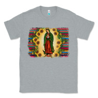 Heather Grey serape our lady of guadalupe2 Classic Tee - JahusDesignShop