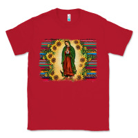 Red serape our lady of guadalupe2 Classic Tee - JahusDesignShop