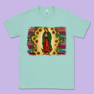 Serape Our Lady Of Guadalupe2 Classic Tee Designed By Jahusdesignshop