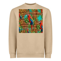 Mushroom macaw parrot seamless pattern Heavyweight Sweatshirt - HRA Design Shop