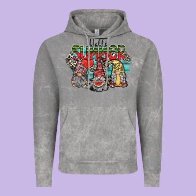 Hello Summer Vintage Hoodie Designed By Sublimationcraftshop