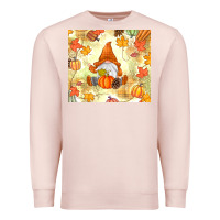 Pale Pink fall gnome Premium Sweatshirt - MaliasSmallBusiness