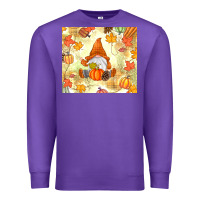 Purple fall gnome Premium Sweatshirt - MaliasSmallBusiness